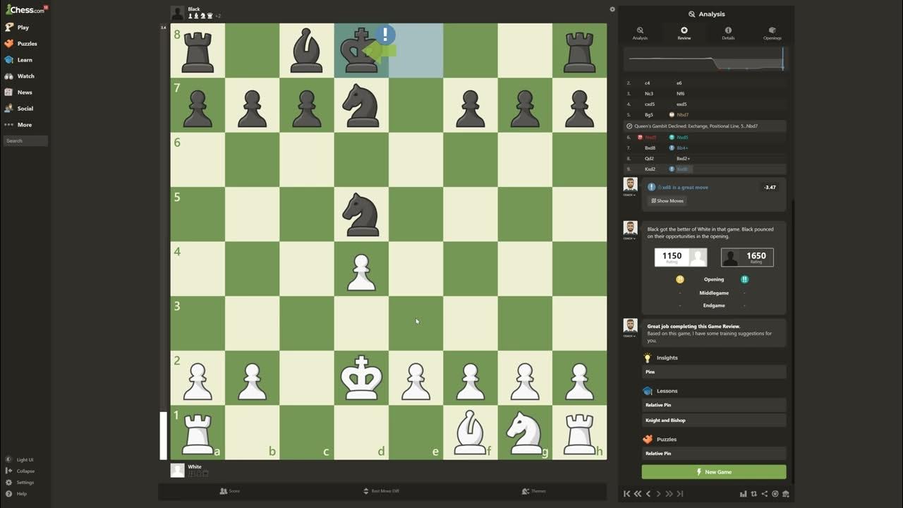 Queen's Gambit Trap How to play it and how to defend against it. YouTube