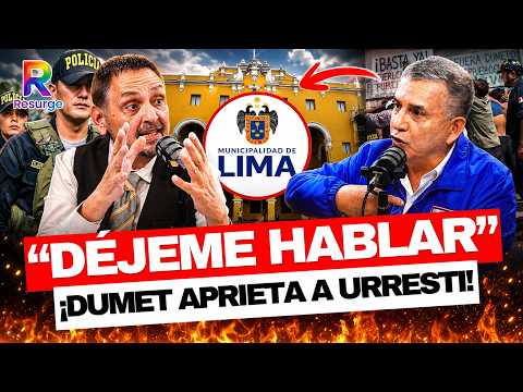 🔥¡URRESTI CONTRA LAS CUERDAS! 🚨 ¿A la Muni o al Gabinete? 💣 DUMET LO ENCARA💥