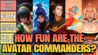 How Fun Are The Avatar Commanders? | TLA | TLE | MTG | EDH
