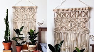 DIY: Macrame Wall Hanging / Tutorial for beginners