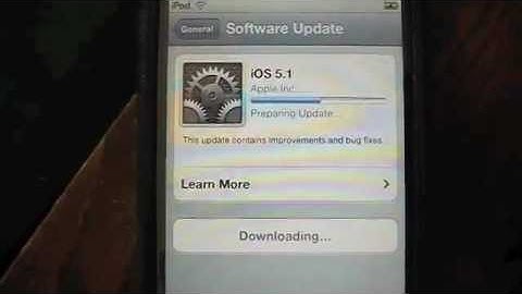 iOS 5.1 update for Apple iPod/iPad/iPhone - Improve Battery Life