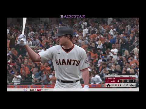 MLB The Show 20 - 샌프란시스코 자이언츠 플레이~ 자이언츠(제프 사마자) VS 애리조나 다이아몬드 백스(로비 레이)