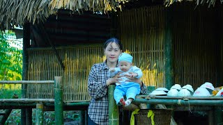 Download Lagu Single mother finishes windows for bamboo house, grows vegetables and builds shelves for new life MP3