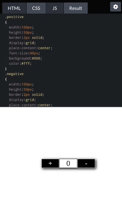 increase and decrease number using javascript #training #learning # ...