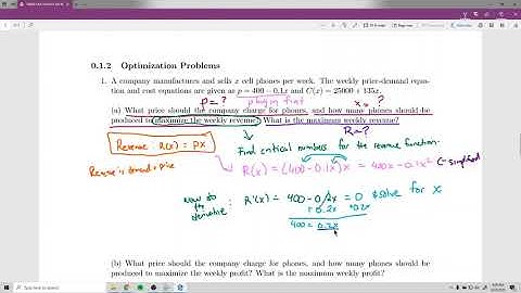 Lecture Video for Section 4 6 Optimization