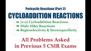 Pericyclic Reaction (Part-2)-Cycloaddition Reaction | Diels Alder Reaction