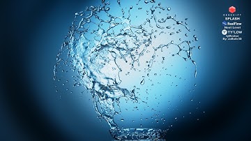 Splash Realflow Next Level. 4K Redshift + tyflow (tyMesher) By: Jabuar3d