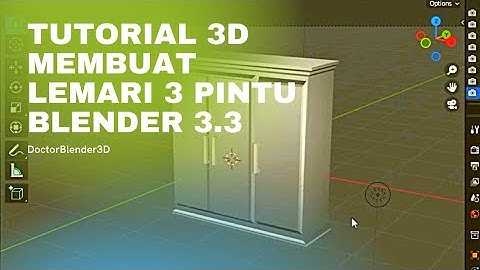 Tutorial 3D Membuat Lemari 3 Pintu Menggunakan Blender 3D #blender3d #blender#tutorial