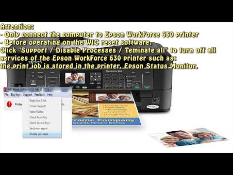 video Reset Epson WorkForce 630 Waste Ink Pad Counter