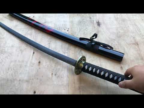 Japanese Samurai Sword KATANA High Carbon Steel Ninja RED Dragon Blade