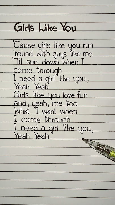 maroon 5 girls like you lyrics #maroon5 #girlslikeyoulyricsmaroon5