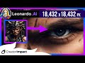 How to upscale leonardo ai art for max resolution