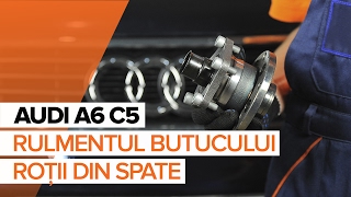 Cum se inlocuiesc rulmentul butucului roții din spate pe AUDI A6 C5 TUTORIAL | AUTODOC
