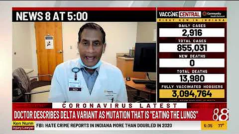 Doctor describes delta variant as mutation that is eating the lungs