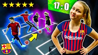 DZIEWCZYNY VS CHŁOPAKI - 2vs2 LOSOWYMI PIŁKAMI ⚽🏈🏀 LOTAR & WIKA | JUSTEK FREESTYLE