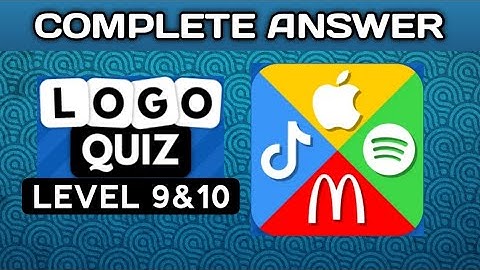 Logo Quiz 2023, level 9&10 complete answers @brainitquiz