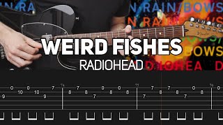 Radiohead - Weird Fishes\/Arpeggi (Guitar lesson with TAB)