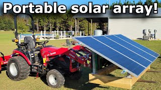EMERGENCY portable solar array for our shop!