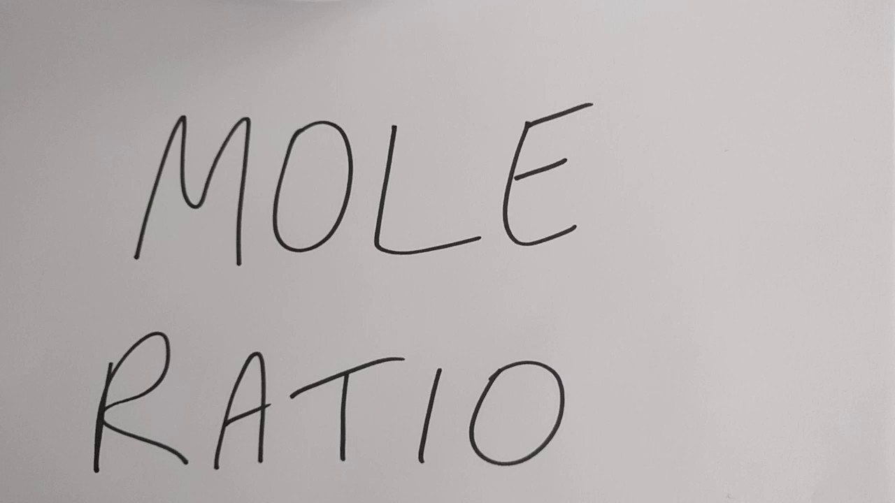 Mole Ratio YouTube