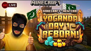 🔴Yoganda Smp DAY 1🇵🇰 | Pakistan First Minecraft Roleplay Server!!!!!