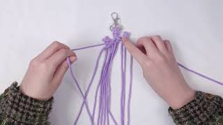 DIY Macrame Turtle Keychain Tutorial【Step by Step】