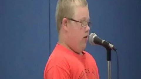 Our Little Rock Star singing Alan Jackson's Gone C...