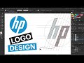 Hp logo design illustration   adobe illustrator tips  designlk