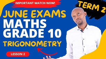 Trigonometry Grade 10 Lesson 2-Understanding important basics on trigonometry