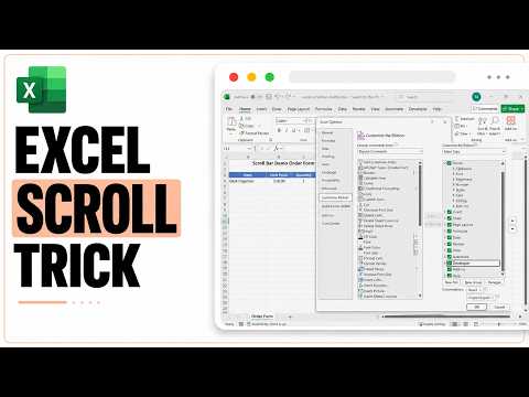 How to Add a Scroll Bar in Excel (Interactive Slider Control)