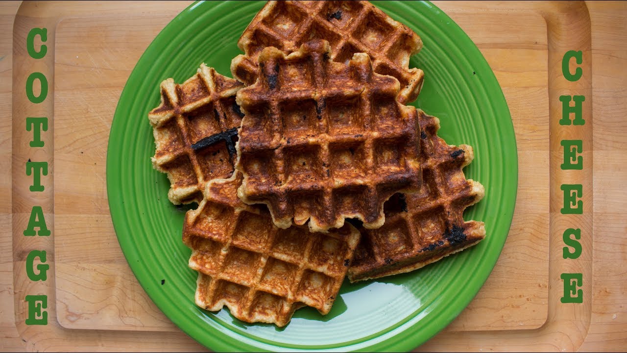 Cottage Cheese Waffles Recipe Youtube