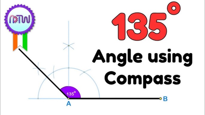 With the help of a ruler and a compass, it is possible to construct an angle