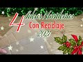 4 Lindas IDEAS NAVIDEÑAS 2021/Ideas para vender o regalar/Christmas decorations /decorações de Natal