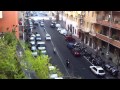 Morning Traffic outside our Apartment in Rome