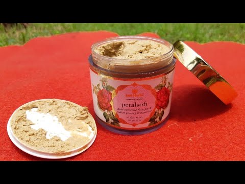 Just herbs Patel soft anti tan rose face pack review, luxury skin care products for summers & winter