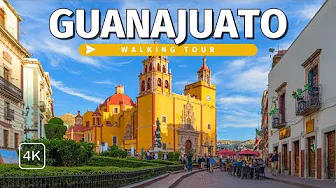 Relaxing Morning Walk in Guanajuato 🇲🇽 | The Most Colorful City in Mexico in 4K with Captions