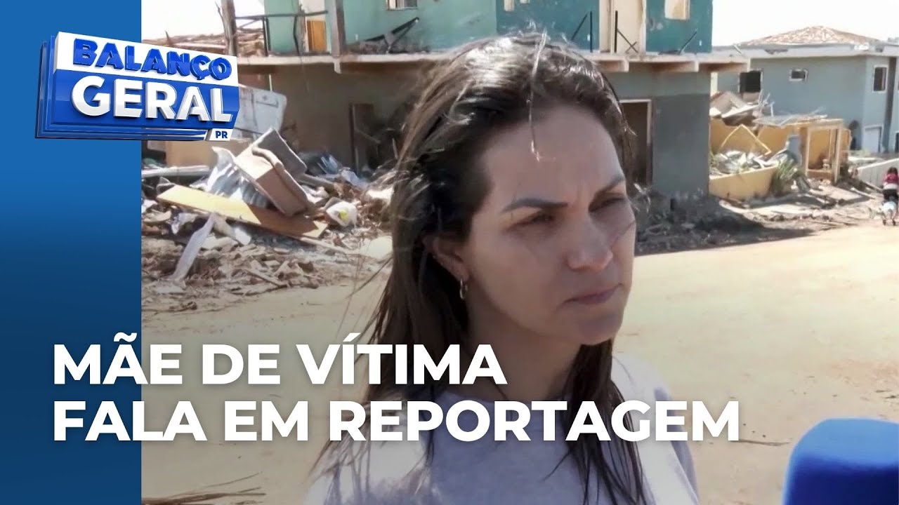 Tornado no Paraná: mãe de garota de 14 anos volta ao local onde filha morreu em Rio Bonito do Iguaçu