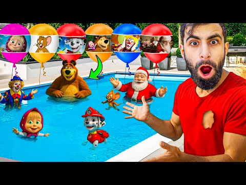 اخيرا طلبنا جميع الشخصيات المرعبة من الانترنت المظلم مع بودي وماشا والدب