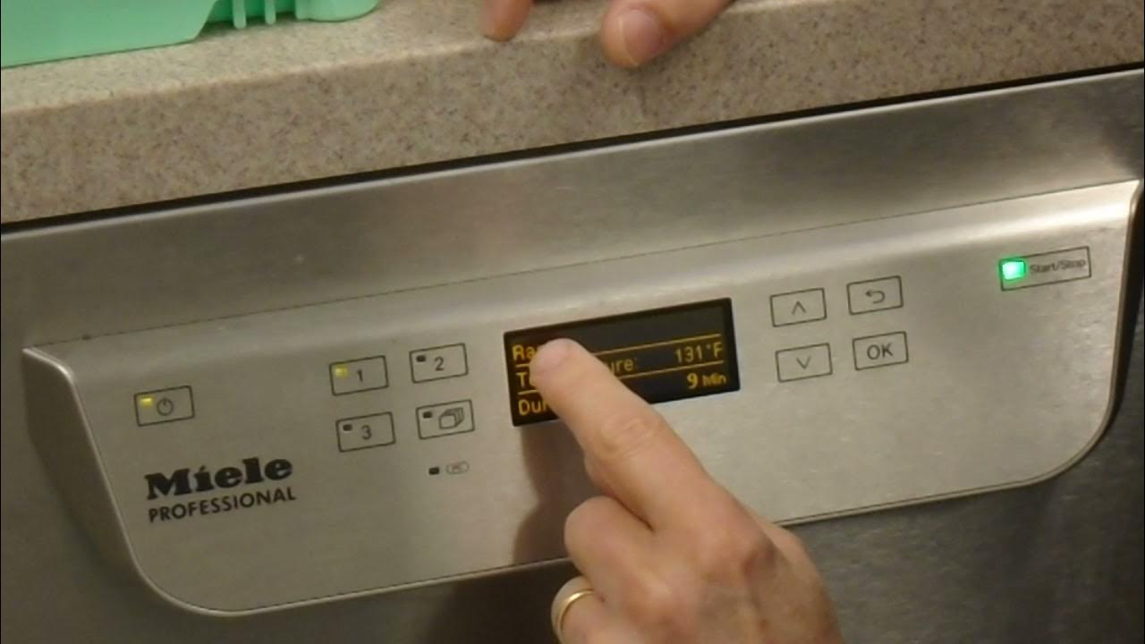 How to use Miele dishwasher 2 YouTube