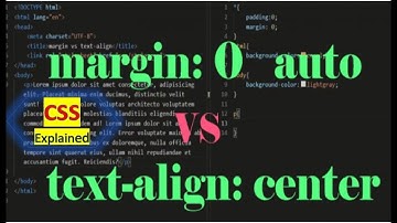 margin: 0 auto Vs text-align: center | CSS Explained | #smartcode