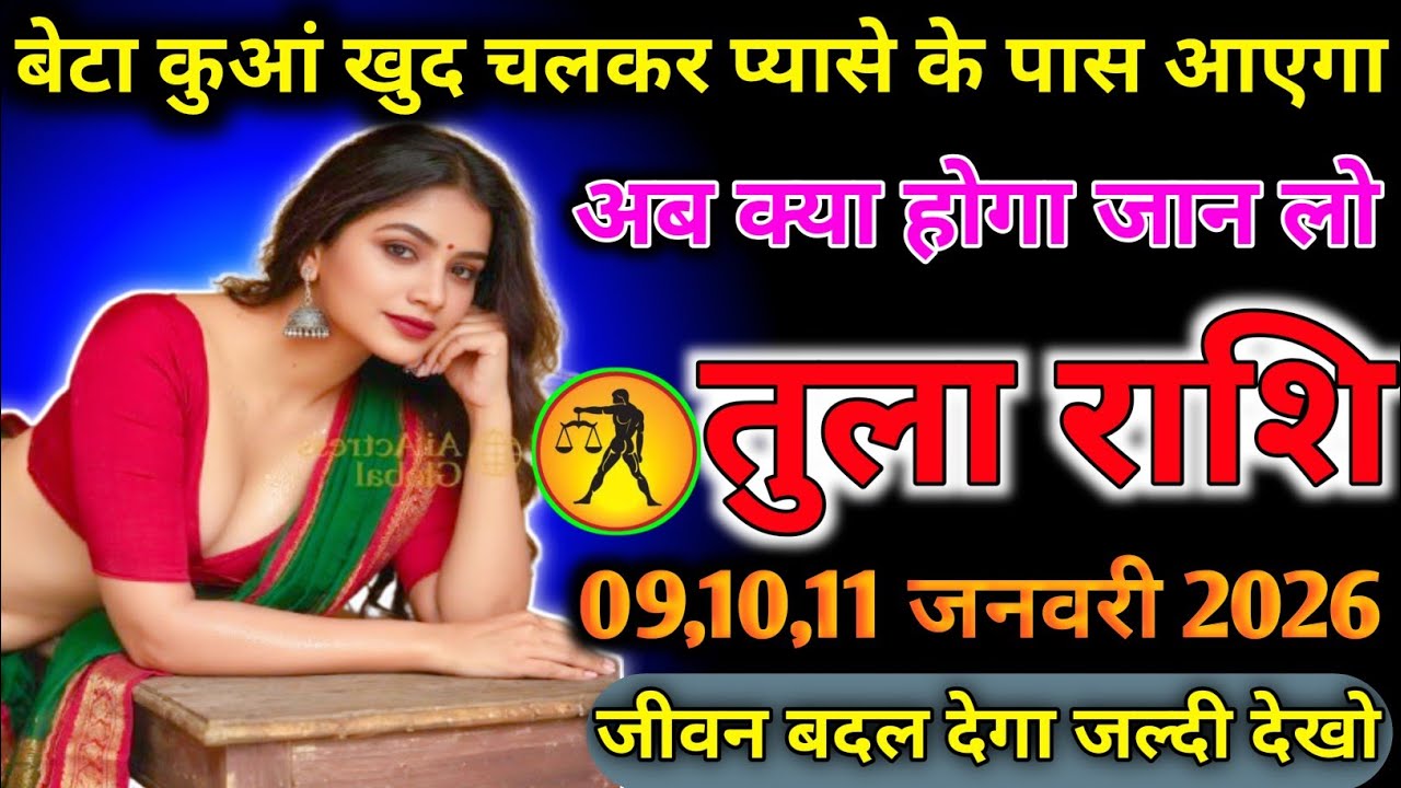 तुला राशि वालों कुआं खुद चलकर प्यासे के पास आएगा अब क्या होगा जान लो today tula rashifal 2026