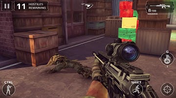 Modern Combat 5 CHAPTER 6 | SPEC OPS GILMAN HQ | ELIMINATE HOSTILES GAMEPLAY