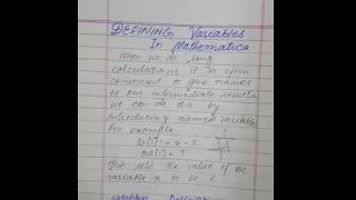 #Defining and #Naming a Variable in #Mathematica - Mathematica coding , Math kitchen Recipes
