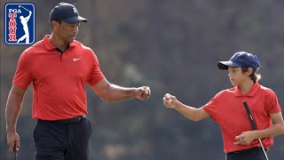 Tiger And Charlie In Sync Like Father Like Son At The Pnc Championship