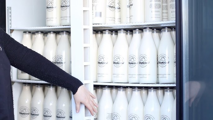 Local dairy company is making old fashion glass bottles a new thing 