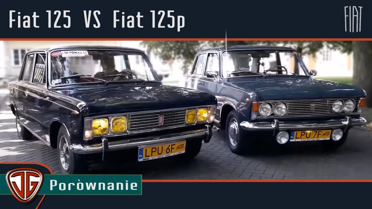 Jan Garbacz: Włoski Fiat 125 i Polski Fiat 125p - różnice - YouTube