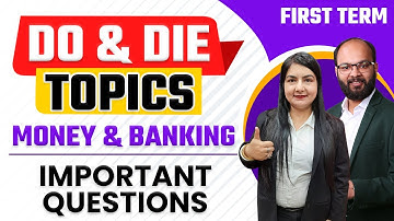 Money & Banking Class 12 Important Questions | Half Yearly Exam | Macroeconomics Chapter 3 Class 12