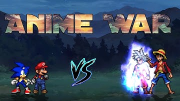 Sonic Chaos OP & Mario V2 VS Goku DBS 3.5 (All Form) & Ultimate Luffy in Jump Force Mugen