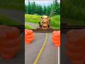 Road Block vs Funny Bulldozer – Kaun Jeetega? || in BeamNG Drive || #new #shorts