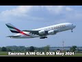 Emirates A380 GLA-DXB May 2024