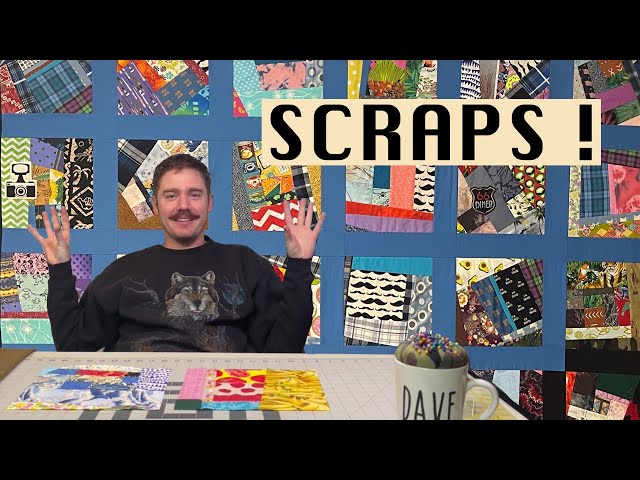 Vintage Inspired SCRAP CRAZY QUILT ! Stitch and Flip Blocks